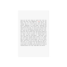Load image into Gallery viewer, Inspirational Dog Love Fine Art Poster | Heartfelt Wall Decor for Pet Lovers

